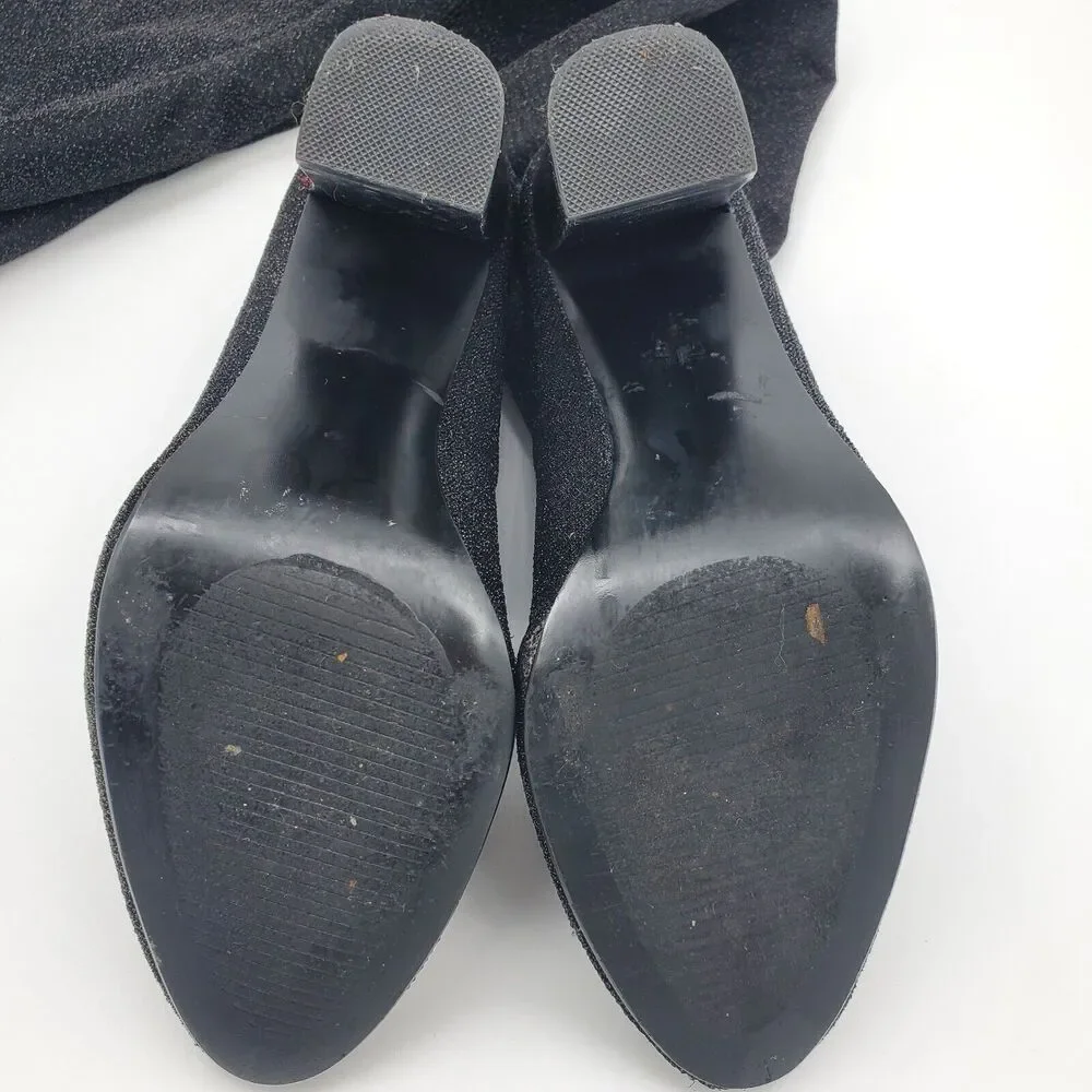 Steve Madden Euphoric Black Over The Knee Fashion Boots Womens Size 7 M